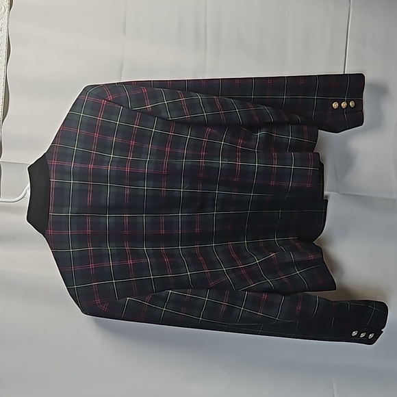 JH Collectibles Tartan Plaid Lined Wool Jacket Sz 10 - Picture 6 of 6